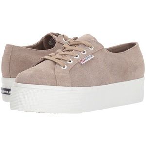 tan superga platform